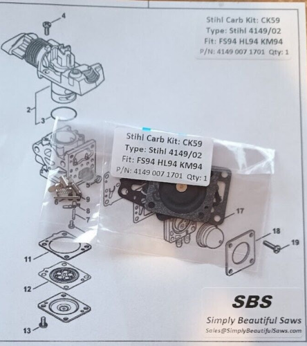 Stihl 4149 carburetor - stihl, 4149/02